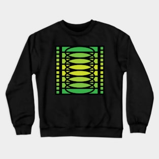 “Dimensional Levels” - V.6 Green - (Geometric Art) (Dimensions) - Doc Labs Crewneck Sweatshirt